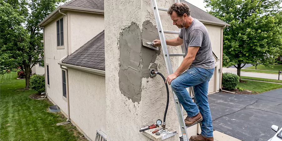 Gas and Stucco Chimney Repair Redondo Beach